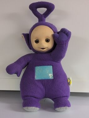 Vintage Teletubbies 17" Plush Tinky Winky Teletubby, No Sound Box